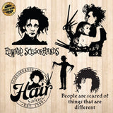 Edward Scissorhands - Cricut File - Svg, Png, Dxf, Eps - LightBoxGoodMan - LightboxGoodman