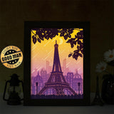 Eiffel - Paper Cut Light Box File - Cricut File - 8x10 Inches - LightBoxGoodMan - LightboxGoodman