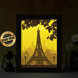 Eiffel - Paper Cut Light Box File - Cricut File - 8x10 Inches - LightBoxGoodMan - LightboxGoodman