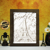 Eiffel - Paper Cut Light Box File - Cricut File - 8x10 Inches - LightBoxGoodMan - LightboxGoodman