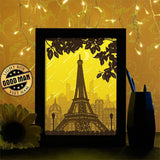 Eiffel - Paper Cutting Light Box - LightBoxGoodman - LightboxGoodman