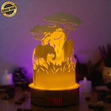 Elephant - 3D Dome Lantern File - Cricut File - LightBoxGoodMan - LightboxGoodman