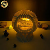 Elephant - 3D Pop-up Light Box Globe File - Cricut File - LightBoxGoodMan - LightboxGoodman