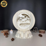 Elephant - 3D Pop-up Light Box Globe File - Cricut File - LightBoxGoodMan - LightboxGoodman