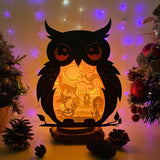 Evil Cat - Paper Cut Owl Light Box File - Cricut File - 25x20 cm - LightBoxGoodMan