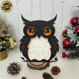 Evil Cat - Paper Cut Owl Light Box File - Cricut File - 25x20 cm - LightBoxGoodMan - LightboxGoodman