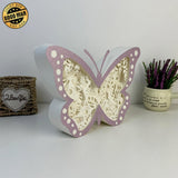 Fairy - Butterfly Papercut Lightbox File - 6.6x9.2" - Cricut File - LightBoxGoodMan - LightboxGoodman