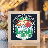 Faith Can Move Mountains – Paper Cut Light Box File - Cricut File - 8x8 Inches - LightBoxGoodMan - LightboxGoodman