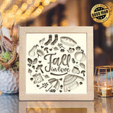 Fall In Love – Paper Cut Light Box File - Cricut File - 20x20cm - LightBoxGoodMan - LightboxGoodman