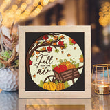 Fall Is In The Air – Paper Cut Light Box File - Cricut File - 20x20cm - LightBoxGoodMan - LightboxGoodman