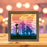 Fallen Soldiers – Paper Cut Light Box File - Cricut File - 20x20cm - LightBoxGoodMan - LightboxGoodman