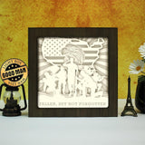 Fallen Soldiers – Paper Cut Light Box File - Cricut File - 20x20cm - LightBoxGoodMan - LightboxGoodman