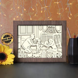 Family 2 - Paper Cutting Light Box - LightBoxGoodman - LightboxGoodman