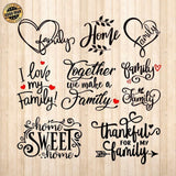 Family - Cricut File - Svg, Png, Dxf, Eps - LightBoxGoodMan - LightboxGoodman