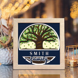 Family Tree – Personalized Papercut Lightbox File - 8x8" - Cricut File - LightBoxGoodMan - LightboxGoodman