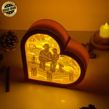 Father Day 2 - Heart Papercut Lightbox File - 6,2x6,4" - Cricut File - LightBoxGoodMan - LightboxGoodman