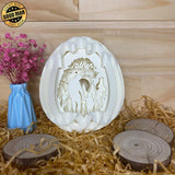 Father Day 3 - Easter Egg 3D Pop-up File - Cricut File - 5.8x4.8" - LightBoxGoodMan - LightboxGoodman