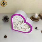 Father - Heart Papercut Lightbox File - 6,2x6,4" - Cricut File - LightBoxGoodMan - LightboxGoodman