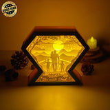 Father's Day 5 - Paper Cut Diamond Light Box File - Cricut File - 17x20cm - LightBoxGoodMan - LightboxGoodman