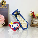 Father's Day - Tie Shaped Papercut Lightbox File - 9x7.4" - Cricut File - LightBoxGoodMan - LightboxGoodman