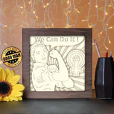 Feminist - Paper Cutting Light Box - LightBoxGoodman - LightboxGoodman