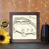 Fiat 500 - Paper Cutting Light Box - LightBoxGoodman - LightboxGoodman