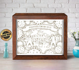 Fighting CV – Paper Cut Light Box File - Cricut File - 20x26cm - LightBoxGoodMan - LightboxGoodman