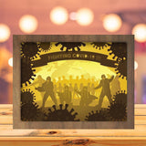 Fighting CV- Paper Cutting Light Box - LightBoxGoodman - LightboxGoodman