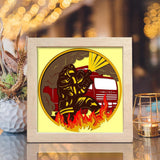 Firefighter 2 – Paper Cut Light Box File - Cricut File - 20x20cm - LightBoxGoodMan - LightboxGoodman