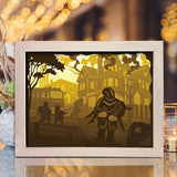 Fireman 1 – Paper Cut Light Box File - Cricut File - 20x26cm - LightBoxGoodMan - LightboxGoodman