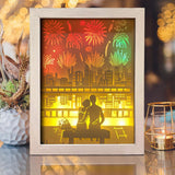 Firework 1 – Paper Cut Light Box File - Cricut File - 8x10 Inches - LightBoxGoodMan