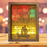 Firework 1 - Paper Cutting Light Box - LightBoxGoodman