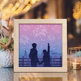 Firework 2 – Paper Cut Light Box File - Cricut File - 8x8 Inches - LightBoxGoodMan - LightboxGoodman