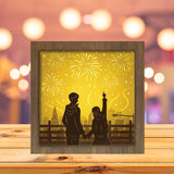 Firework 2 - Paper Cutting Light Box - LightBoxGoodman - LightboxGoodman