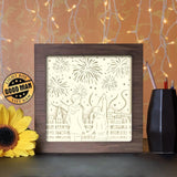 Firework 2 - Paper Cutting Light Box - LightBoxGoodman - LightboxGoodman