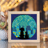 Firework 3 – Paper Cut Light Box File - Cricut File - 8x8 Inches - LightBoxGoodMan