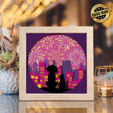 Firework 3 – Paper Cut Light Box File - Cricut File - 8x8 Inches - LightBoxGoodMan - LightboxGoodman