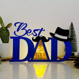 Fishing - Best Dad Papercut Lightbox File - 7x11.3" - Cricut File - LightBoxGoodMan - LightboxGoodman