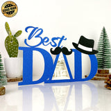 Fishing - Best Dad Papercut Lightbox File - 7x11.3" - Cricut File - LightBoxGoodMan - LightboxGoodman