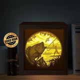 Fishing - Paper Cut Light Box File - Cricut File - 8x8 inches - LightBoxGoodMan - LightboxGoodman