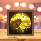 Fishing - Paper Cutting Light Box - LightBoxGoodman - LightboxGoodman