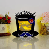 Fishing - Top Hat Papercut Lightbox File - 6.7x6.7