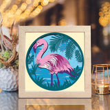 Flamingo 2 – Paper Cut Light Box File - Cricut File - 8x8 inches - LightBoxGoodMan - LightboxGoodman