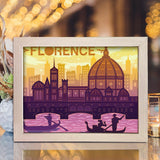 Florence Italy - Paper Cut Light Box File - Cricut File - 8x10 Inches - LightBoxGoodMan - LightboxGoodman