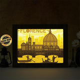 Florence Italy - Paper Cut Light Box File - Cricut File - 8x10 Inches - LightBoxGoodMan - LightboxGoodman