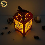 Flower 1 - Paper Cut Lantern File - Cricut File - 10,5x20,6cm - LightBoxGoodMan - LightboxGoodman