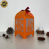 Flower 1 - Paper Cut Lantern File - Cricut File - 10,5x20,6cm - LightBoxGoodMan - LightboxGoodman