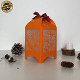 Flower 1 - Paper Cut Lantern File - Cricut File - 10,5x20,6cm - LightBoxGoodMan - LightboxGoodman