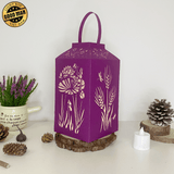 Flower 1 - Paper Cut Lantern File - Cricut File - 10x20cm - LightBoxGoodMan - LightboxGoodman