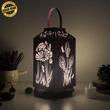 Flower 1 - Paper Cut Lantern File - Cricut File - 10x20cm - LightBoxGoodMan - LightboxGoodman